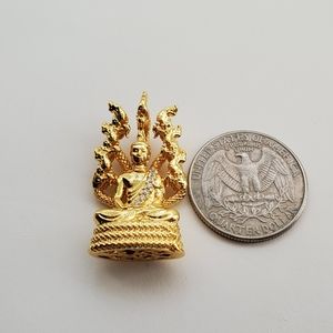Buddha with Nagas Charm Pendant